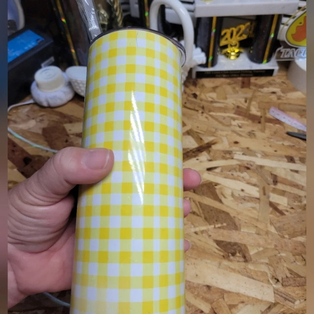 20 ounce Tumbler With Straw & Lid Keeps‎ Drinks Hot or Cold For Hours Funny
